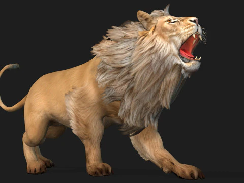 Lion-A1 3D Model