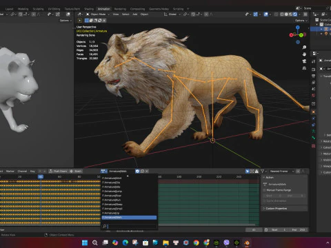 Lion-A1 3D Model