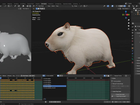 Capibara-A2 Modello 3D