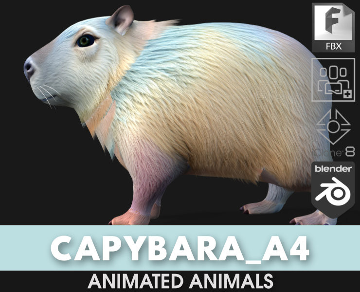 Carpincho-A4 Modelo 3D .c4d .max .obj .3ds .fbx .stl .blend