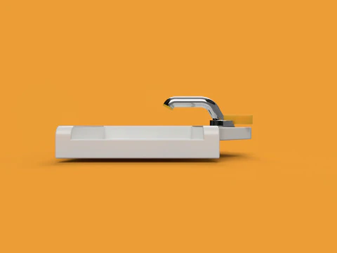 Accessible Bathroom with Inclusive Faucet Functional 3D Design 3D Model