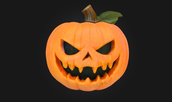 Decoration Pumpkin Pack Halloween Set de Calabazas STL OBJ 3D प्रिंट मॉडल .c4d .max .obj .3ds .fbx .stl .blend