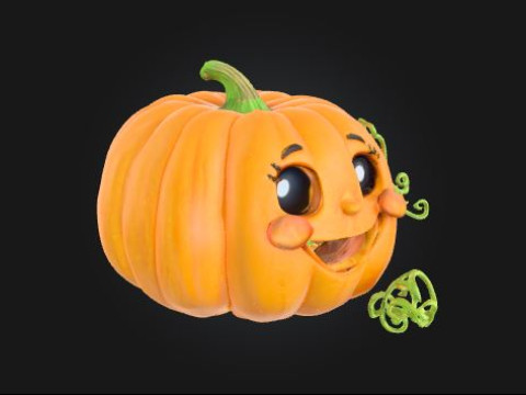 Decoration Pumpkin Pack Halloween Set de Calabazas STL OBJ 3D प्रिंट मॉडल
