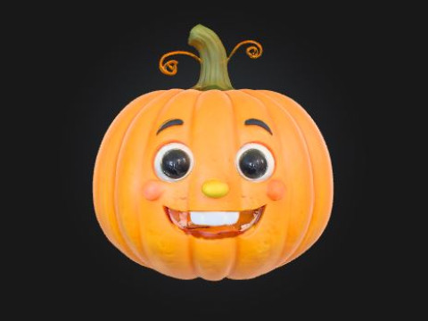 Decoration Pumpkin Pack Halloween Set de Calabazas STL OBJ 3D प्रिंट मॉडल