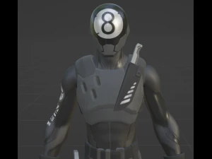 8-Ball Vs Scratch 3D Model
