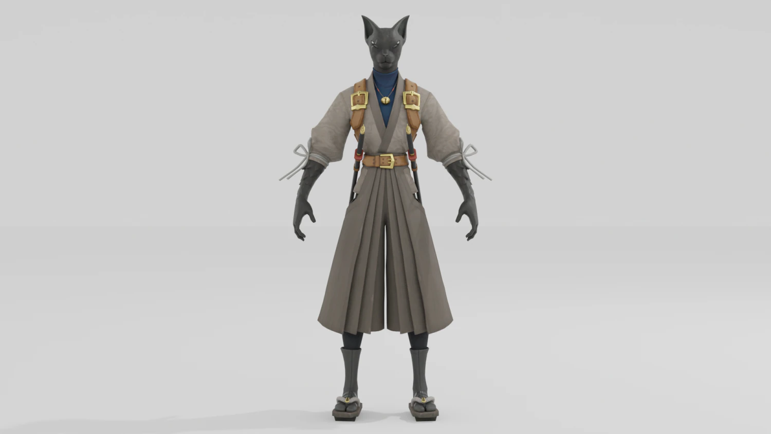 Azuki - Fortnite 3D Model .c4d .max .obj .3ds .fbx .stl .blend 