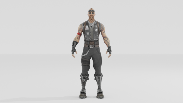 Backbone - Fortnite 3D मॉडल .c4d .max .obj .3ds .fbx .stl .blend 