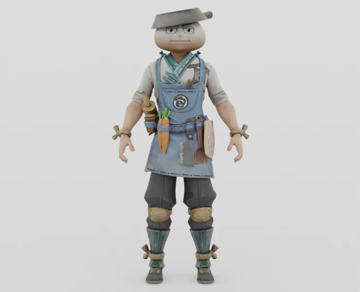 Bao Bro Beef - Fortnite 3D Model .c4d .max .obj .3ds .fbx .stl .blend 