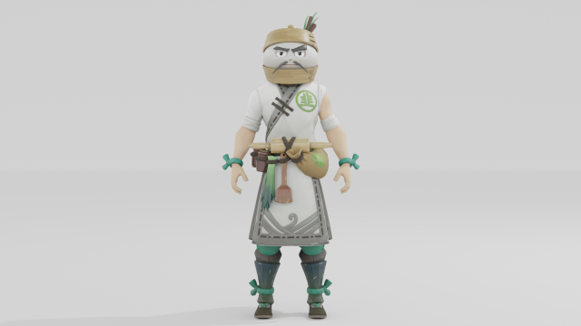 Bao Bro Veggie- Fortnite 3D 模型 .c4d .max .obj .3ds .fbx .stl .blend 