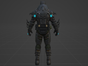 Batman Zero Armored 3D Model