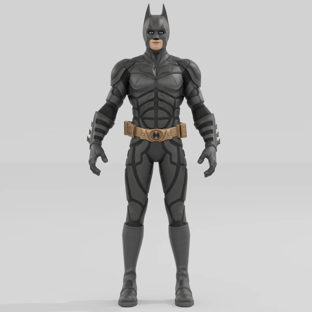 Batman Dark Knight 3D Model .c4d .max .obj .3ds .fbx .stl .blend 