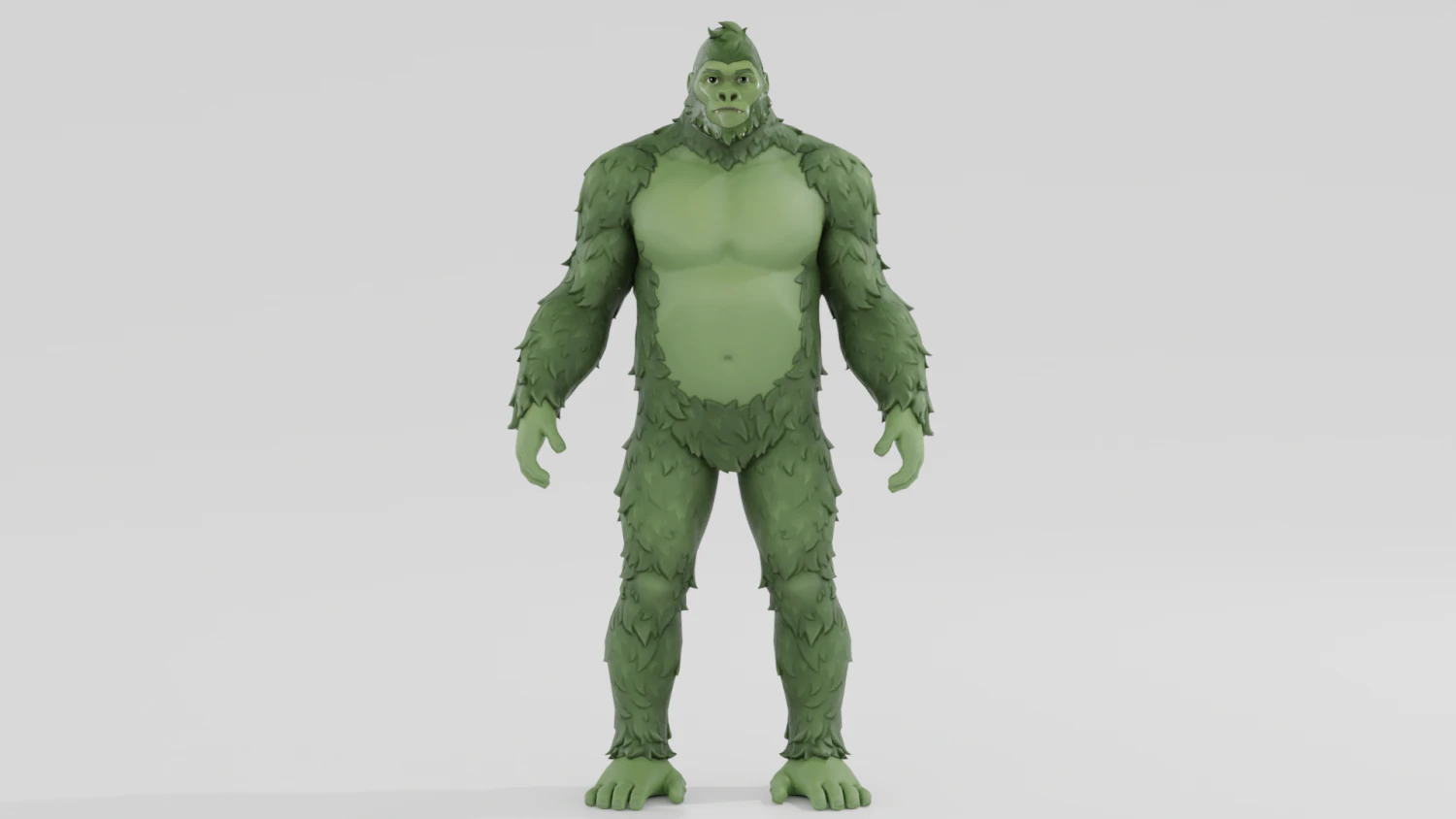 Beast Boy Gorilla - Fortnite 3D Model .c4d .max .obj .3ds .fbx .stl .blend 