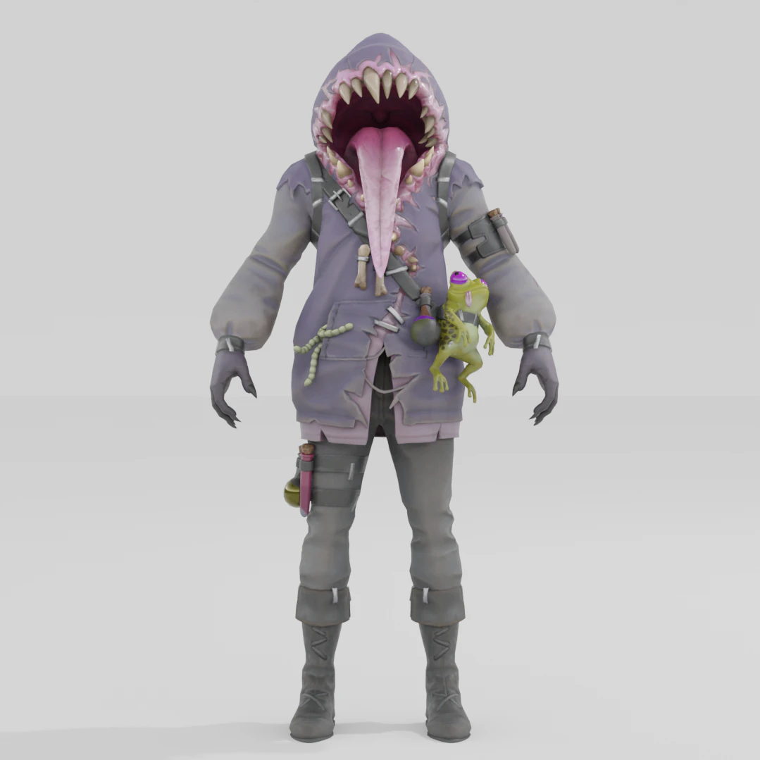 Big Mouth - Fortnite 3D Model .c4d .max .obj .3ds .fbx .stl .blend