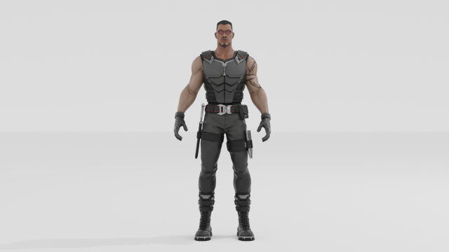 Blade - Fortnite 3D 模型 .c4d .max .obj .3ds .fbx .stl .blend 