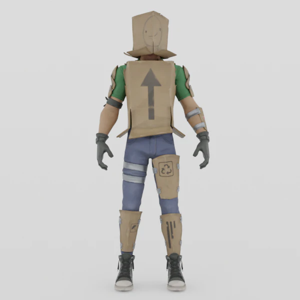 Boxer - Fortnite 3D Model .c4d .max .obj .3ds .fbx .stl .blend 
