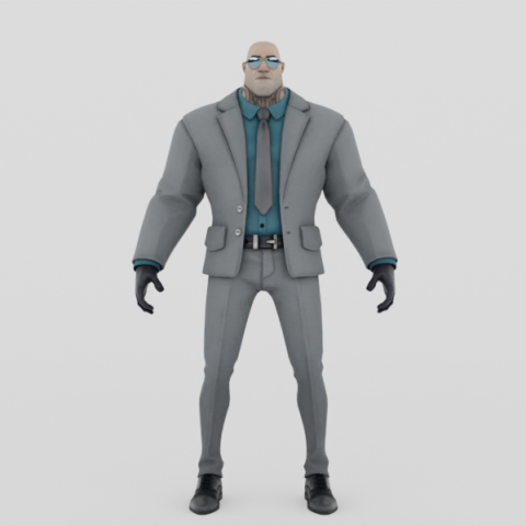 Brutus - Fortnite Model 3D .c4d .max .obj .3ds .fbx .stl .blend 