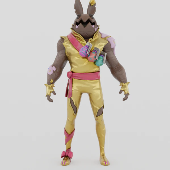 Bun Bun - Fortnite 3D Model .c4d .max .obj .3ds .fbx .stl .blend