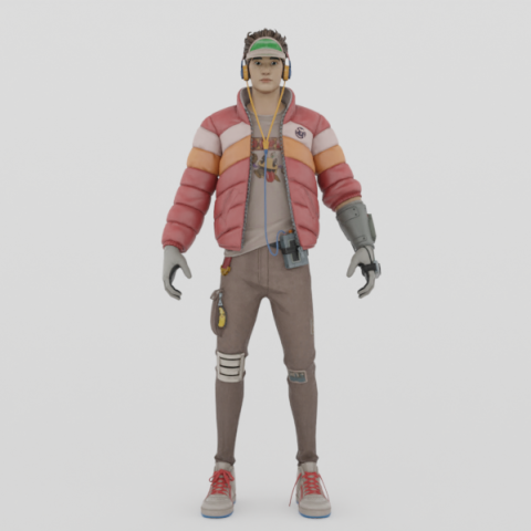 Cade - Fortnite 3D 모델 .c4d .max .obj .3ds .fbx .stl .blend 