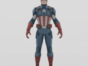 Capitan America-Fortnite Modello 3D
