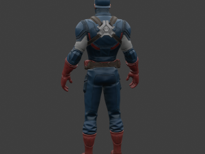 Captain America - Fortnite Modelo 3D