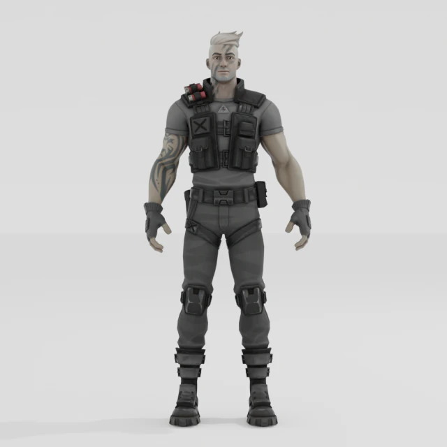 सेंचुरियन डार्क - फ़ोर्टनाइट 3D मॉडल .c4d .max .obj .3ds .fbx .stl .blend 