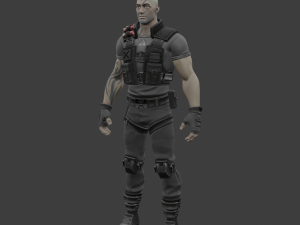 Centurion Dark - Fortnite Model 3D