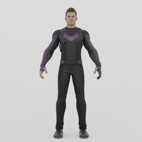 Clint Barton - Fortnite Model 3D .c4d .max .obj .3ds .fbx .stl .blend 