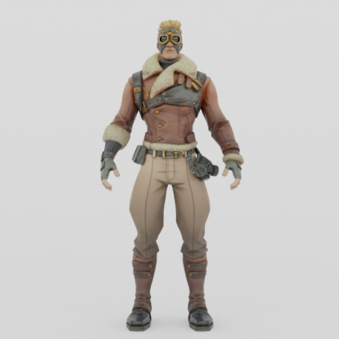 Cloud Breaker - Fortnite 3D Модель .c4d .max .obj .3ds .fbx .stl .blend 