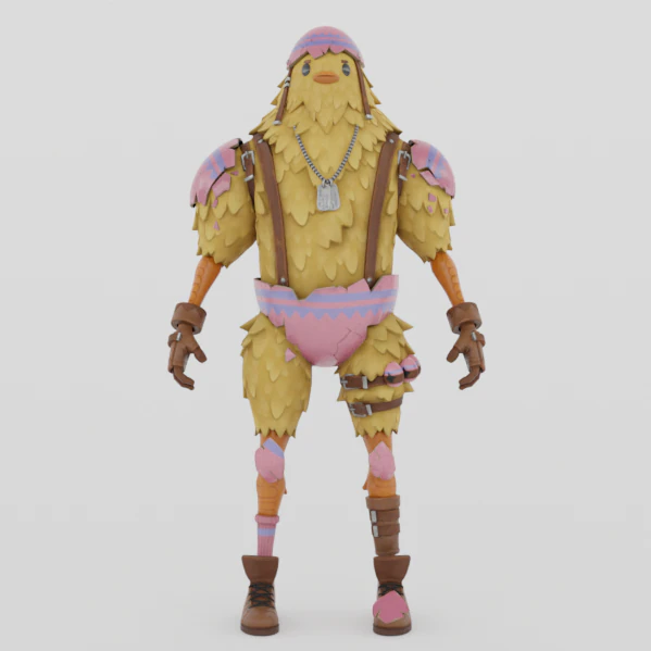 Cluck - Fortnite 3D Model .c4d .max .obj .3ds .fbx .stl .blend