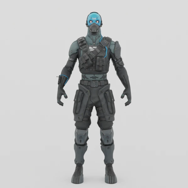 Cobalt - Fortnite 3D Model .c4d .max .obj .3ds .fbx .stl .blend 