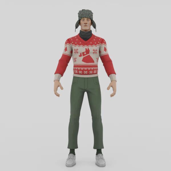Cozy Jonesy - Fortnite 3D Model .c4d .max .obj .3ds .fbx .stl .blend 