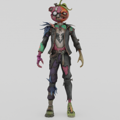 Curdle Scream Leader - Fortinite Model 3D .c4d .max .obj .3ds .fbx .stl .blend 