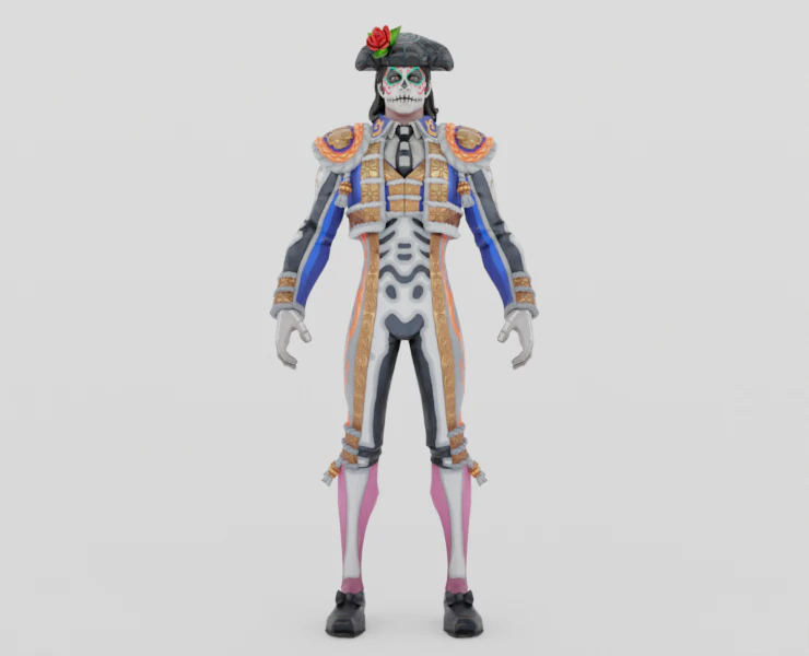 Dante - Fortnite 3D Model .c4d .max .obj .3ds .fbx .stl .blend 