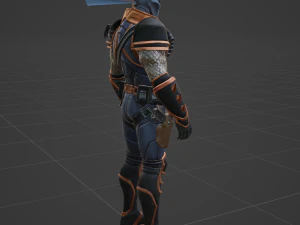 DeathStroke Zero - Fortnite 3D Model