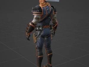 DeathStroke Zero - Fortnite 3D Model