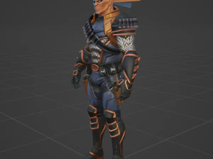 DeathStroke Zero - Fortnite 3D Model