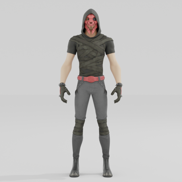 Deimos - Fortnite 3D Модель .c4d .max .obj .3ds .fbx .stl .blend 