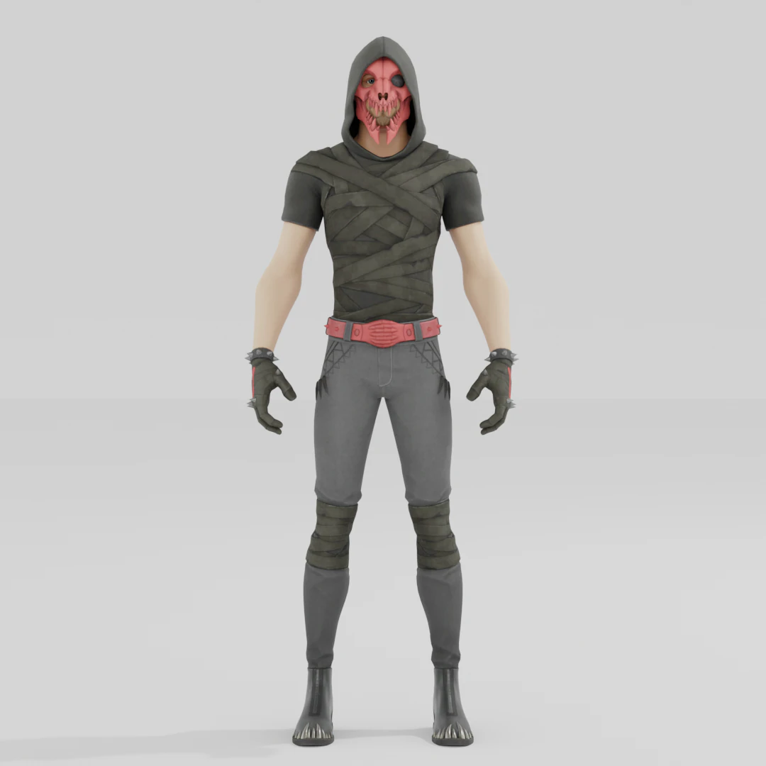 Deimos - Fortnite 3D Model .c4d .max .obj .3ds .fbx .stl .blend