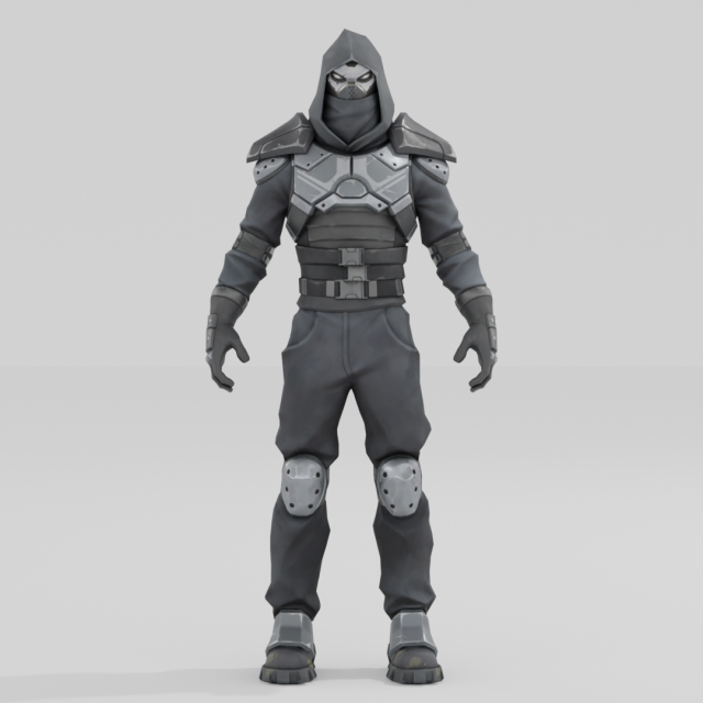 Enforcer - Fortnite 3D Model .c4d .max .obj .3ds .fbx .stl .blend 