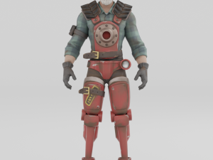 Farmer Steel - Fortnite 3Dモデル