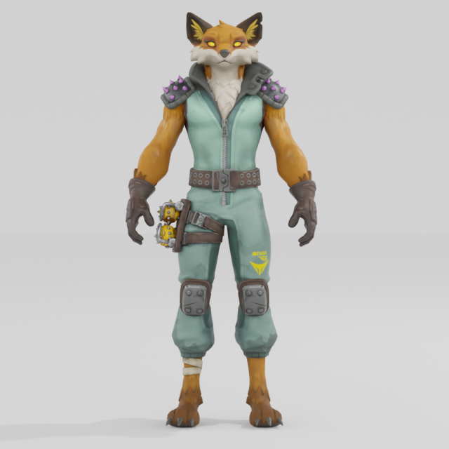 Fennix - Fortnite Modelo 3D .c4d .max .obj .3ds .fbx .stl .blend 