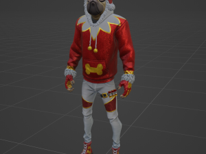 Festive Doggo - Fortnite Modelo 3D