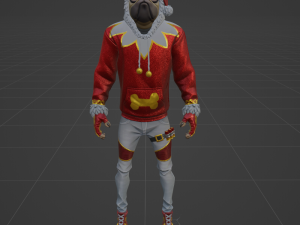 Festive Doggo - Fortnite Modelo 3D