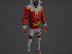 Festive Doggo - Fortnite Modelo 3D