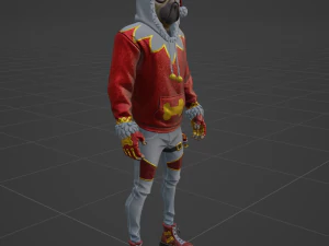 Festive Doggo - Fortnite 3D Model