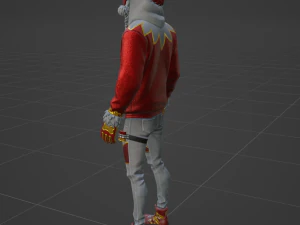 Festive Doggo - Fortnite 3D Model