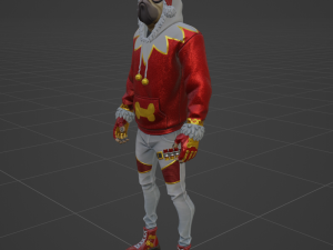 Festive Doggo - Fortnite Modelo 3D