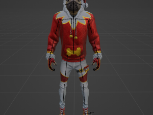 Festive Doggo - Fortnite Modelo 3D