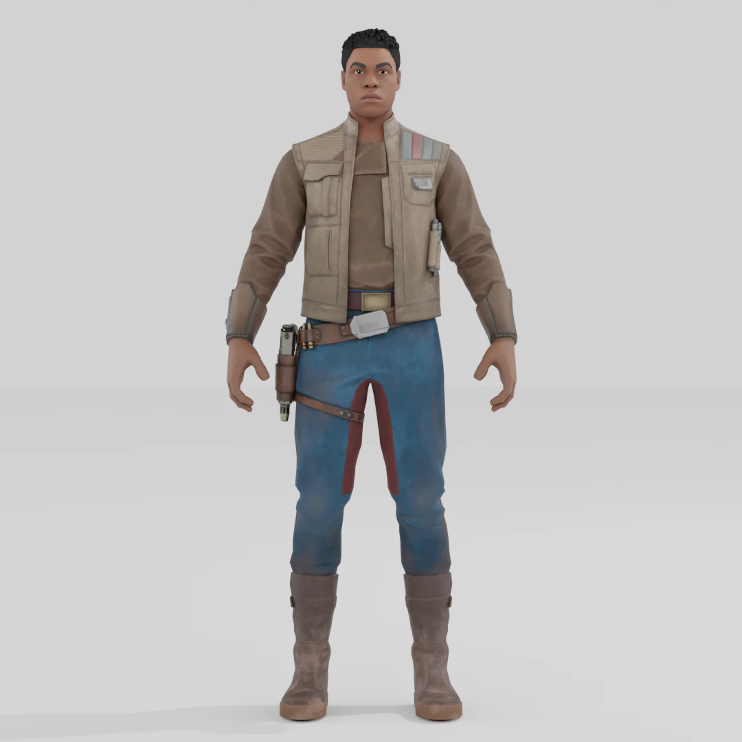 Finn - Fortnite 3D Model .c4d .max .obj .3ds .fbx .stl .blend 