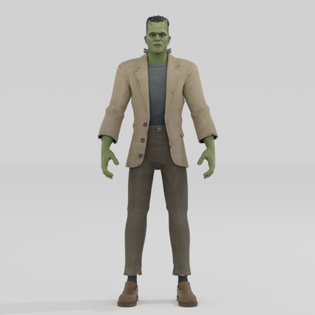 Frankensteins Monster - Fortnite 3D Model .c4d .max .obj .3ds .fbx .stl .blend 